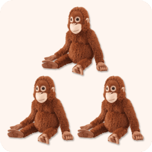 Punch Monkey Plush 3PCS
